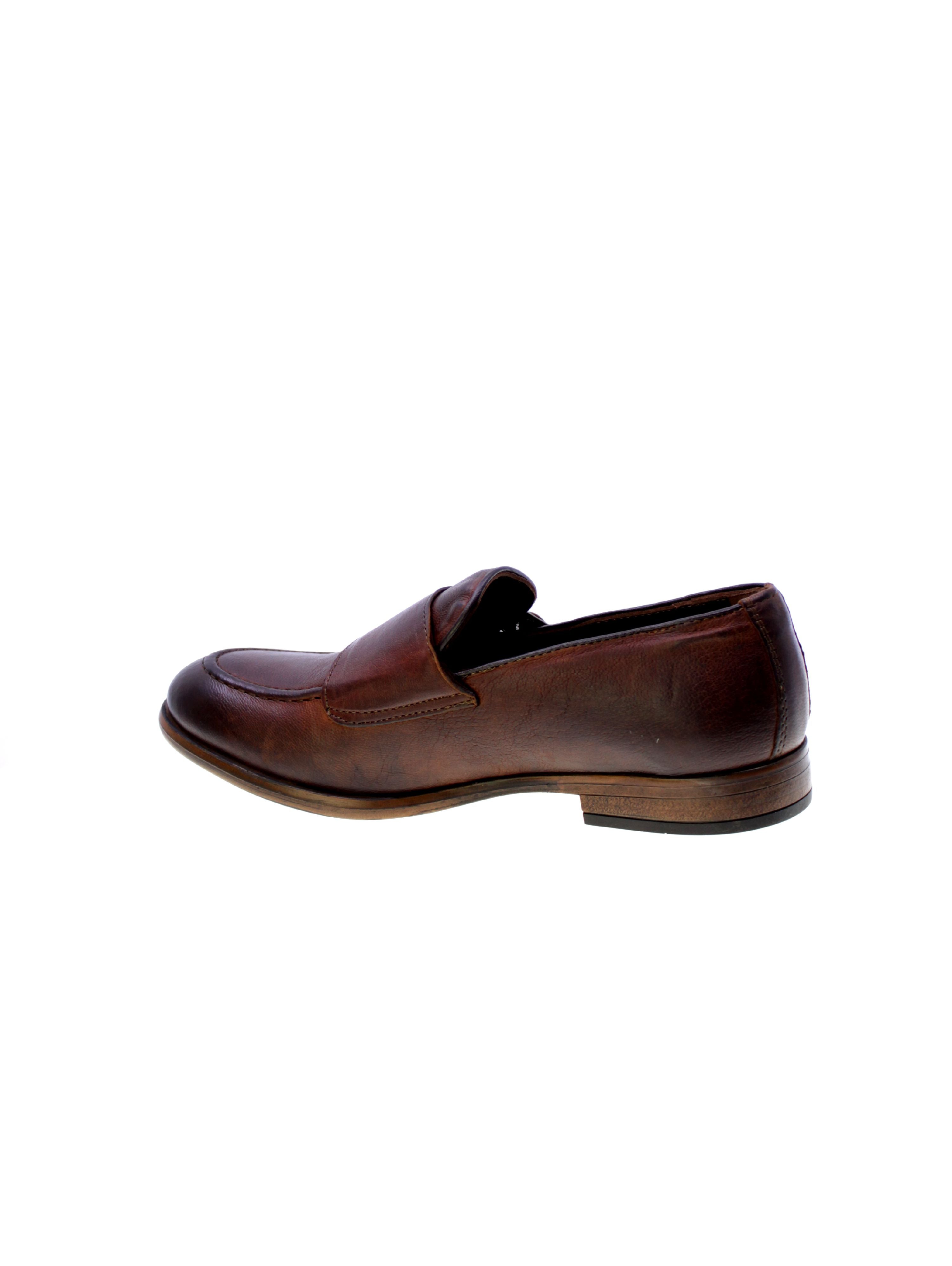 Struttura Mocassino Doppia Fibbia Uomo Marrone 158/25