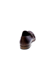 Struttura Mocassino Doppia Fibbia Uomo Marrone 158/25