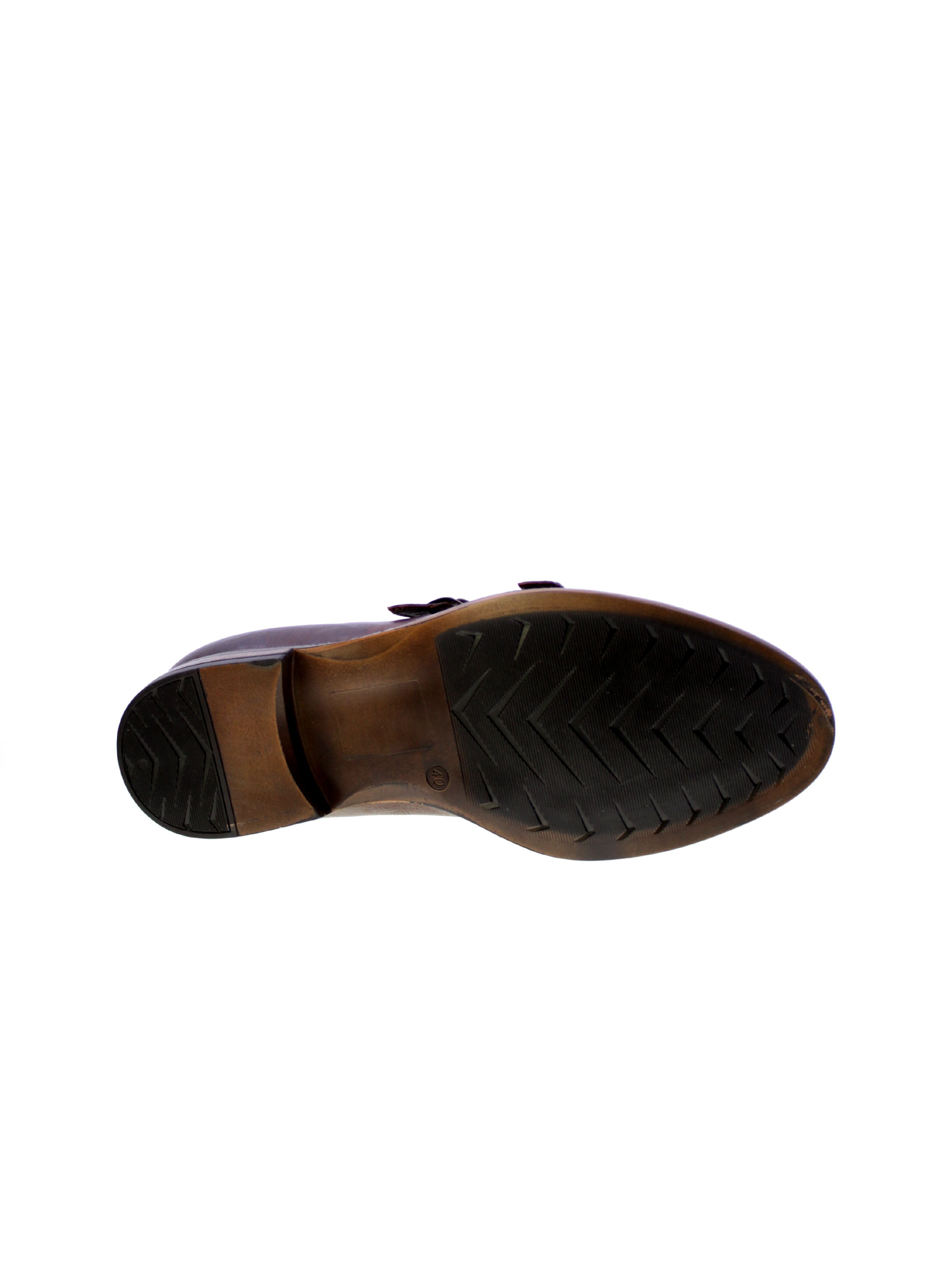 Struttura Mocassino Doppia Fibbia Uomo Marrone 158/25
