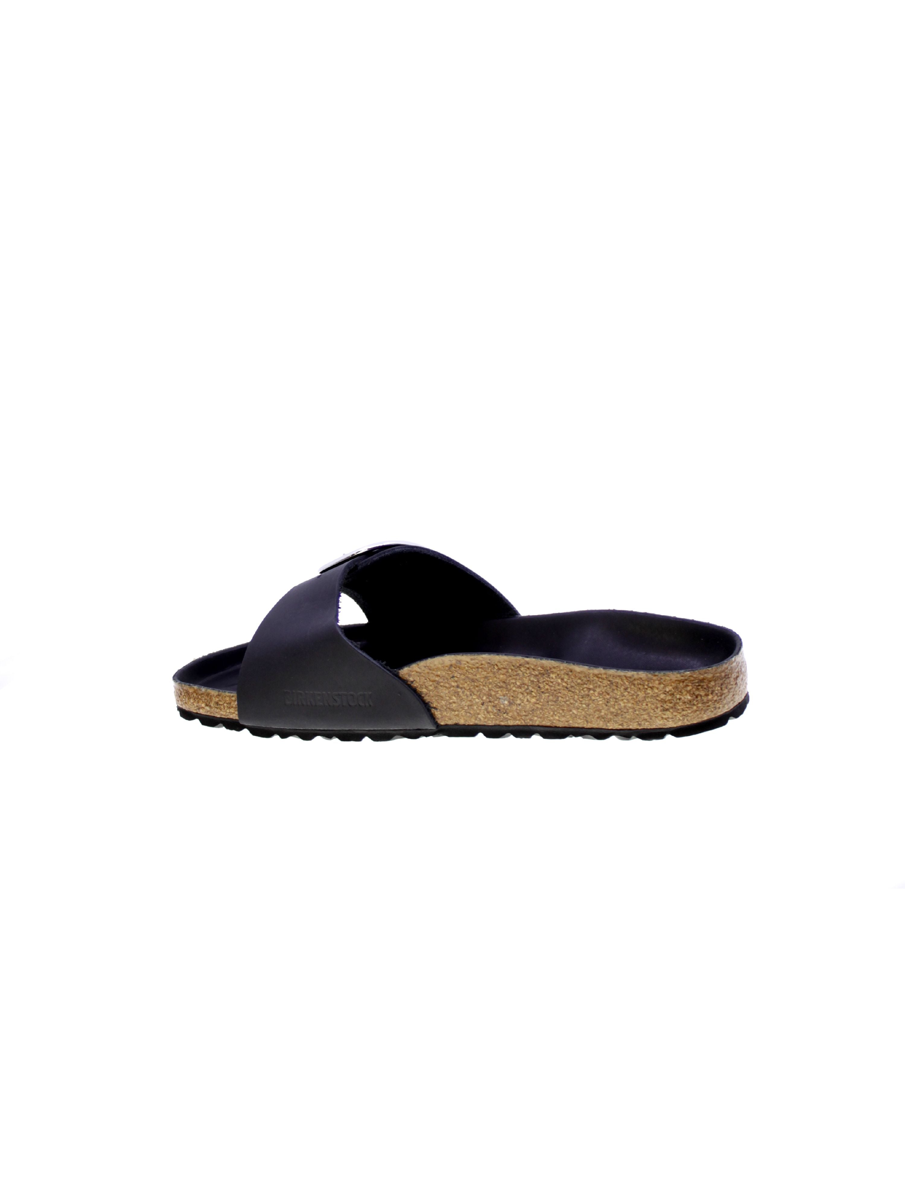 Birkenstock Sandalo Mules Donna Nero Madrid big buckle