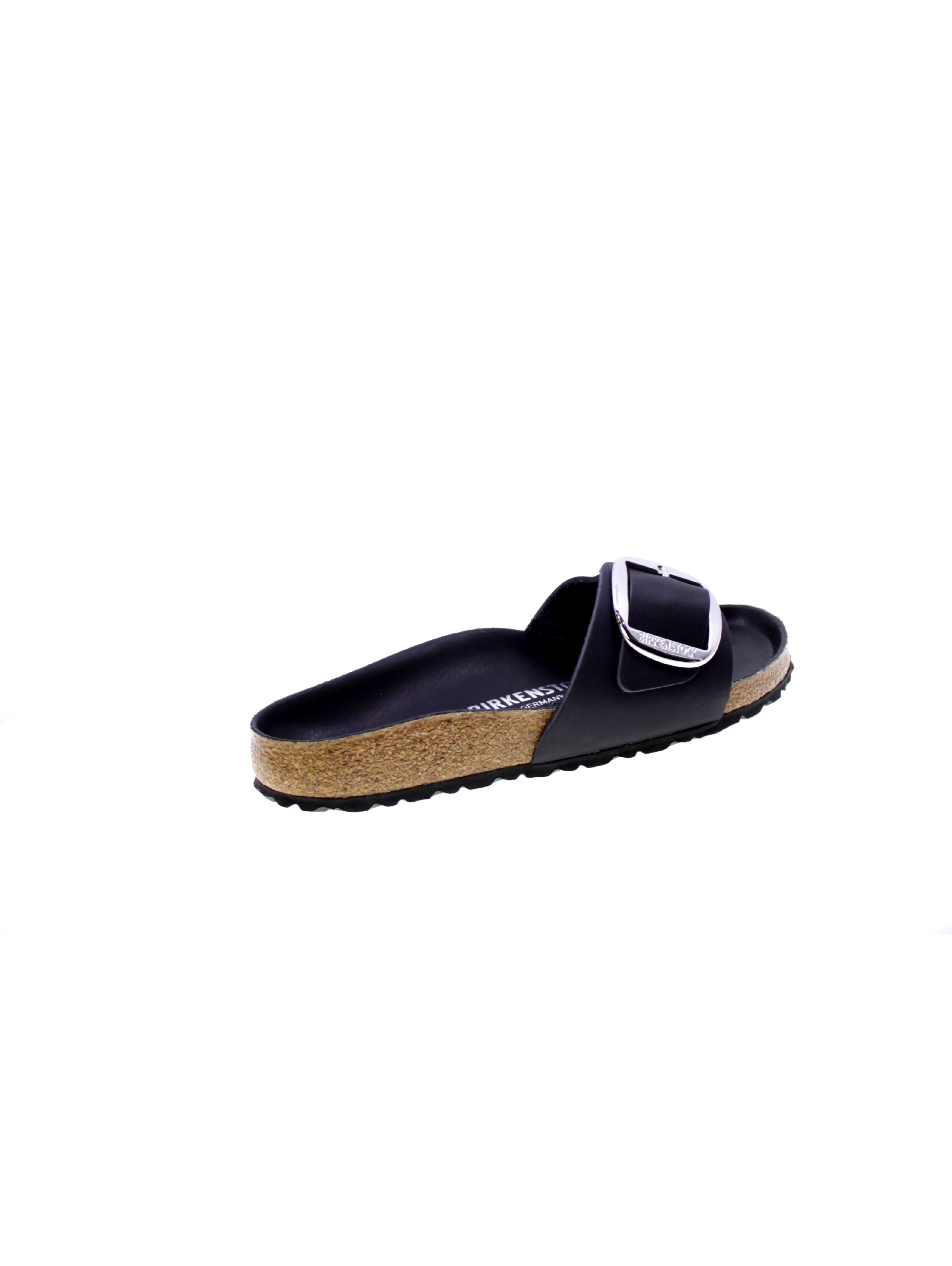 Birkenstock Sandalo Mules Donna Nero Madrid big buckle