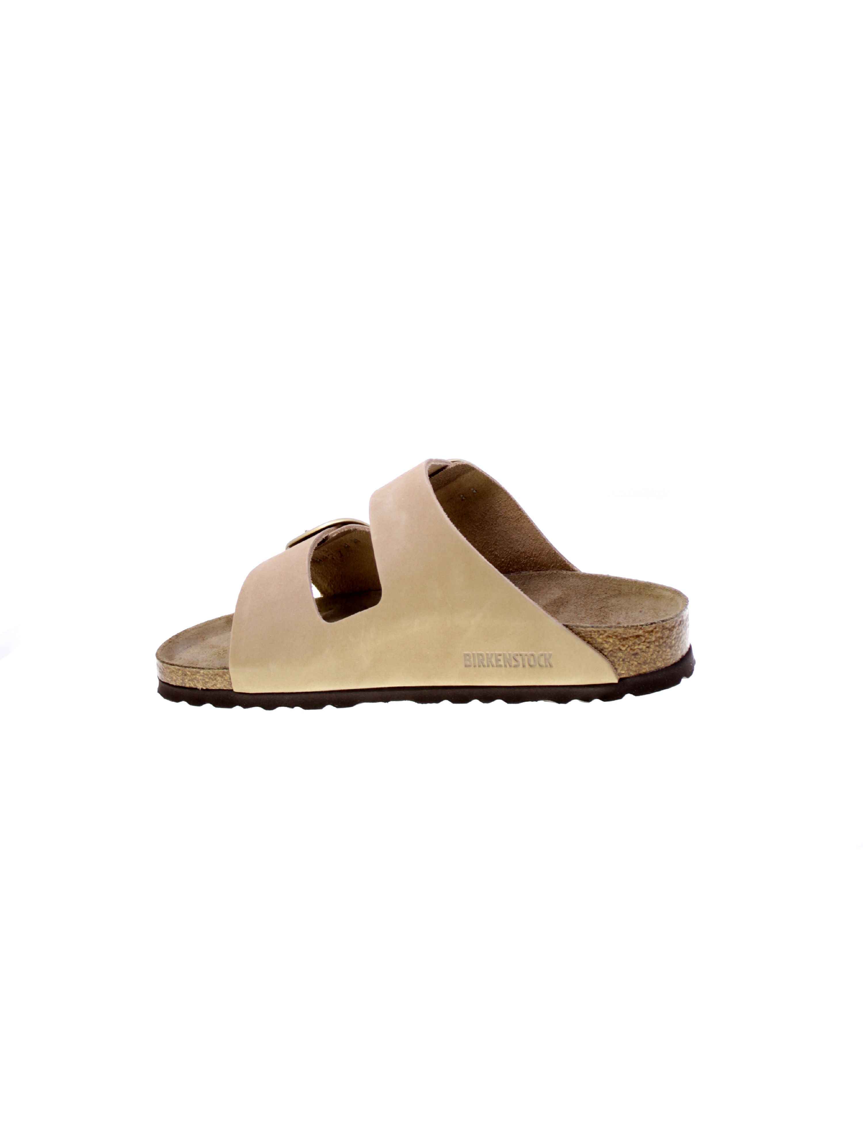 Birkenstock Sandalo Donna Beige Sandcastle Arizona big buckle