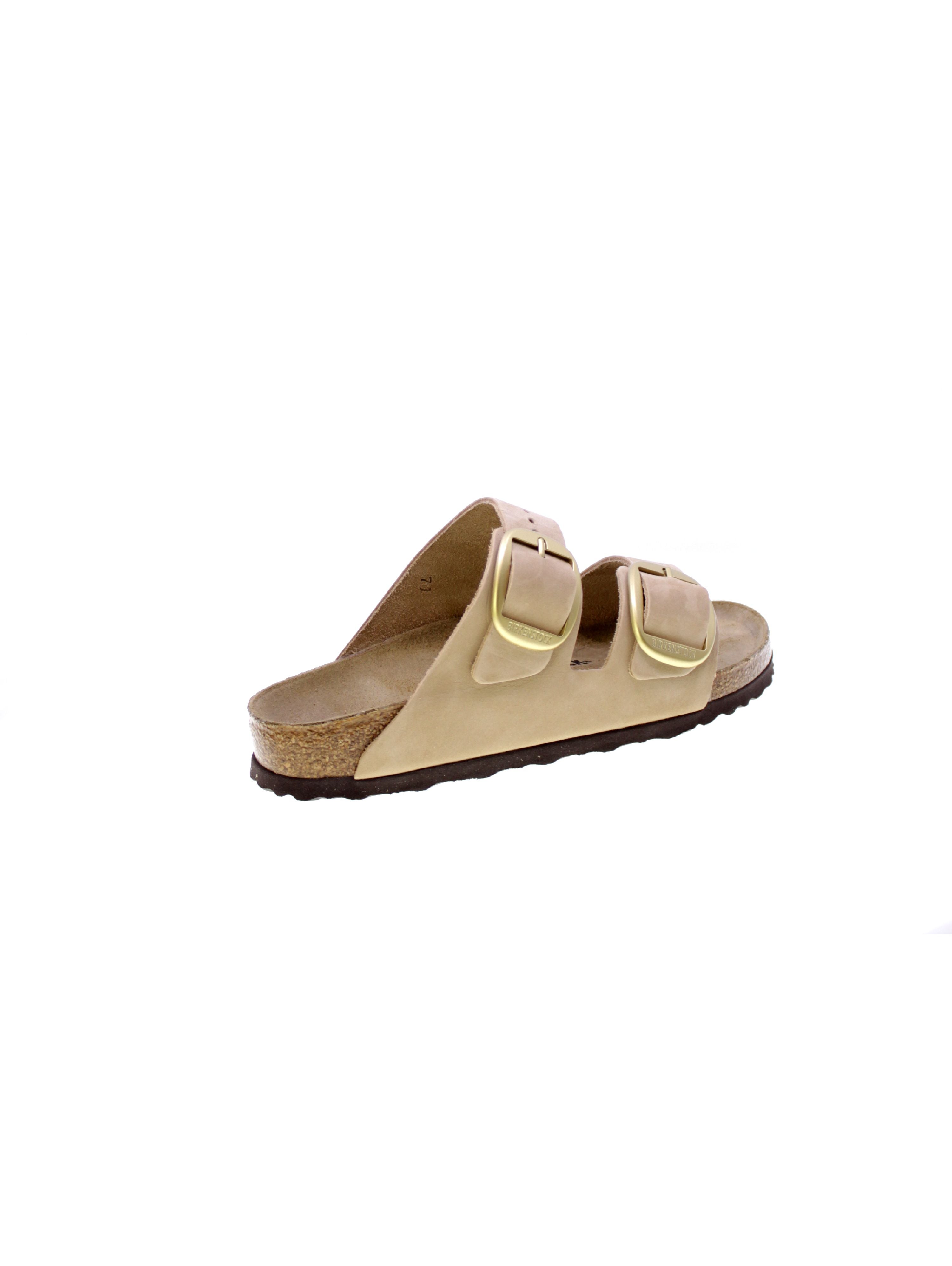 Birkenstock Sandalo Donna Beige Sandcastle Arizona big buckle