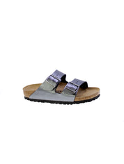 Birkenstock Sandalo Donna Iron Metallic Black Arizona