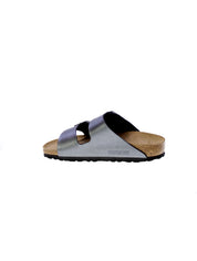 Birkenstock Sandalo Donna Iron Metallic Black Arizona