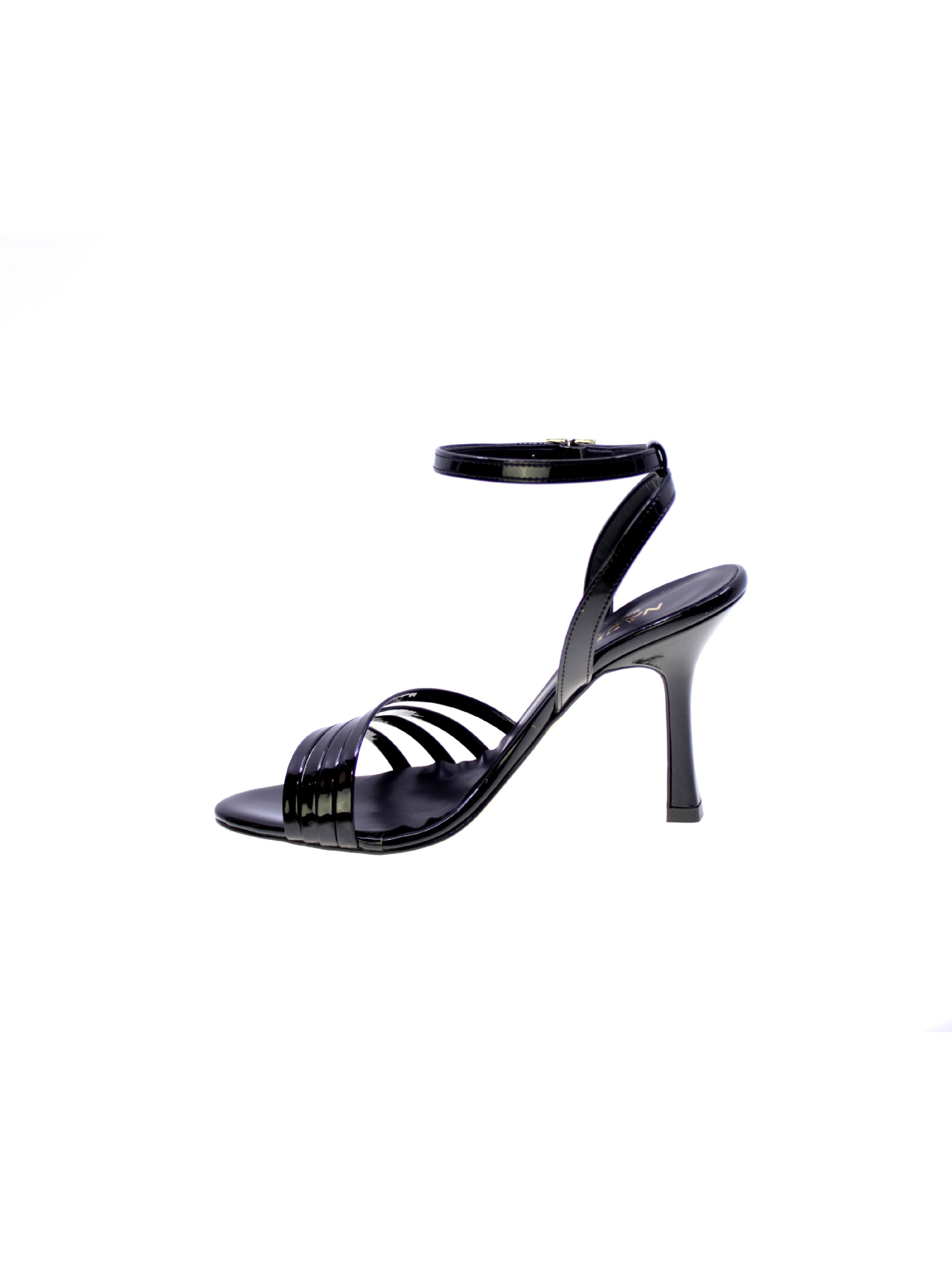 Nacree Sandalo Strisce Donna Nero 4858a019