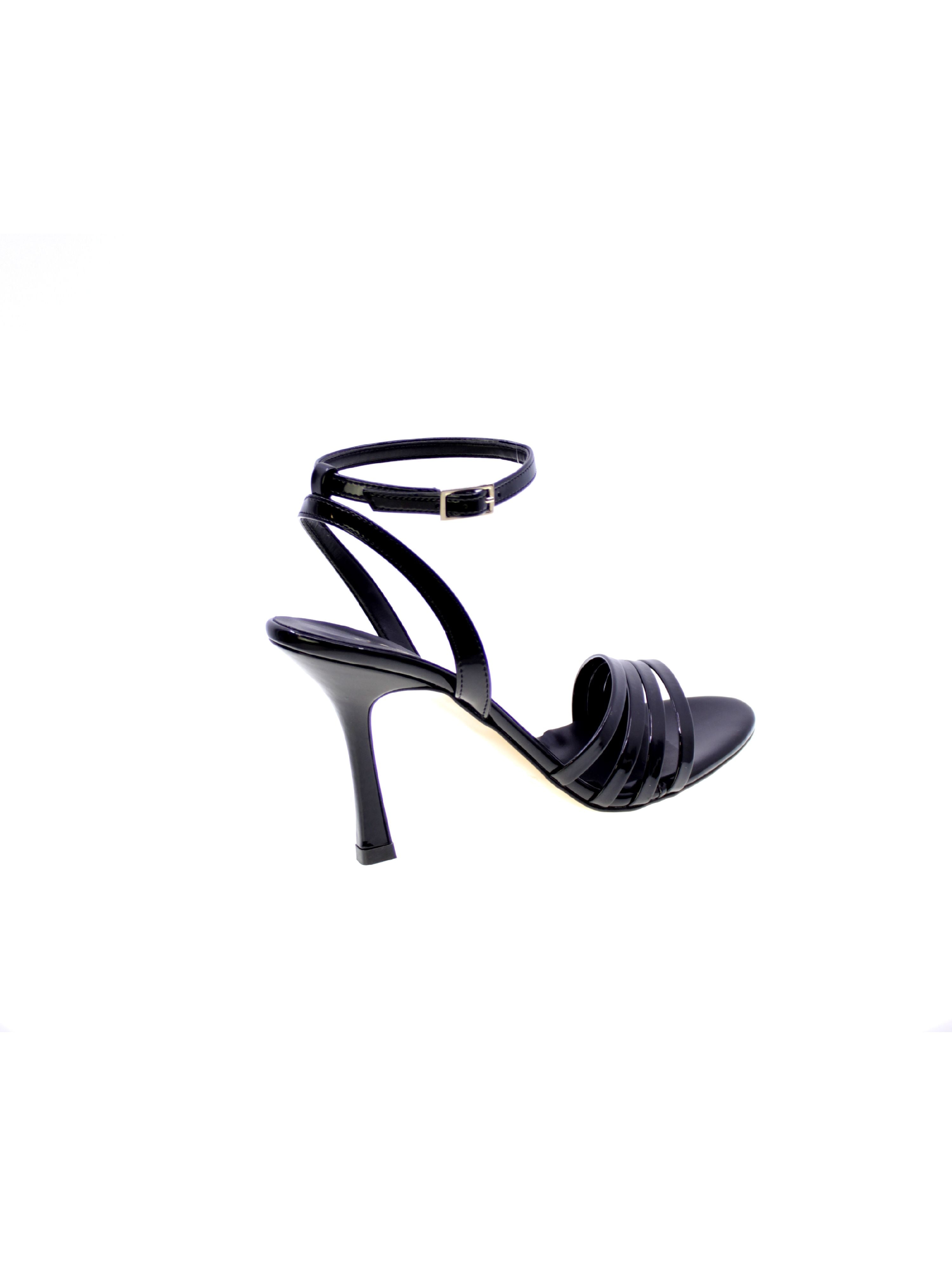 Nacree Sandalo Strisce Donna Nero 4858a019