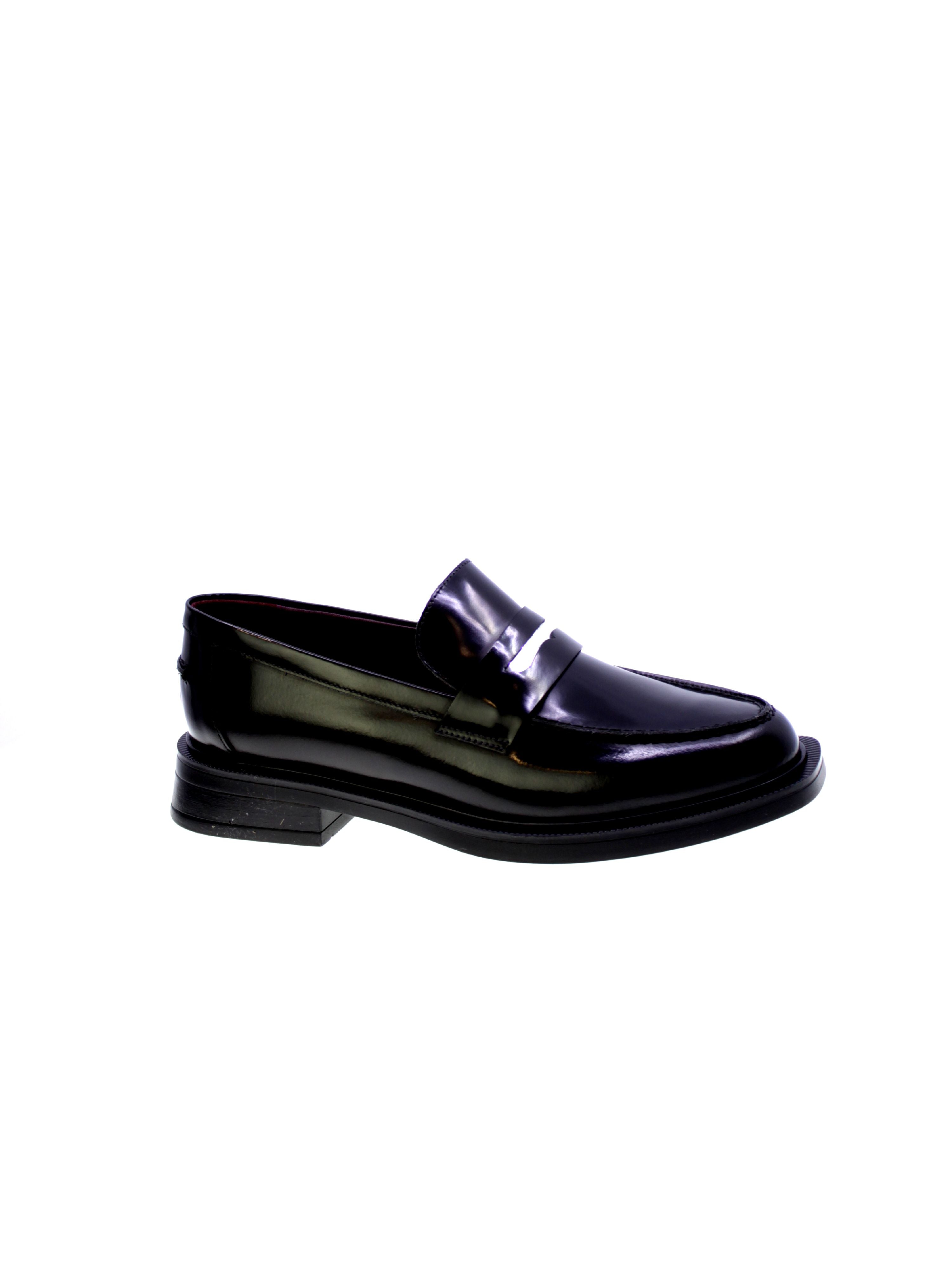 Lorenzo mari Mocassino Penny Donna Nero Ginevra01