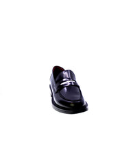 Lorenzo mari Mocassino Penny Donna Nero Ginevra01