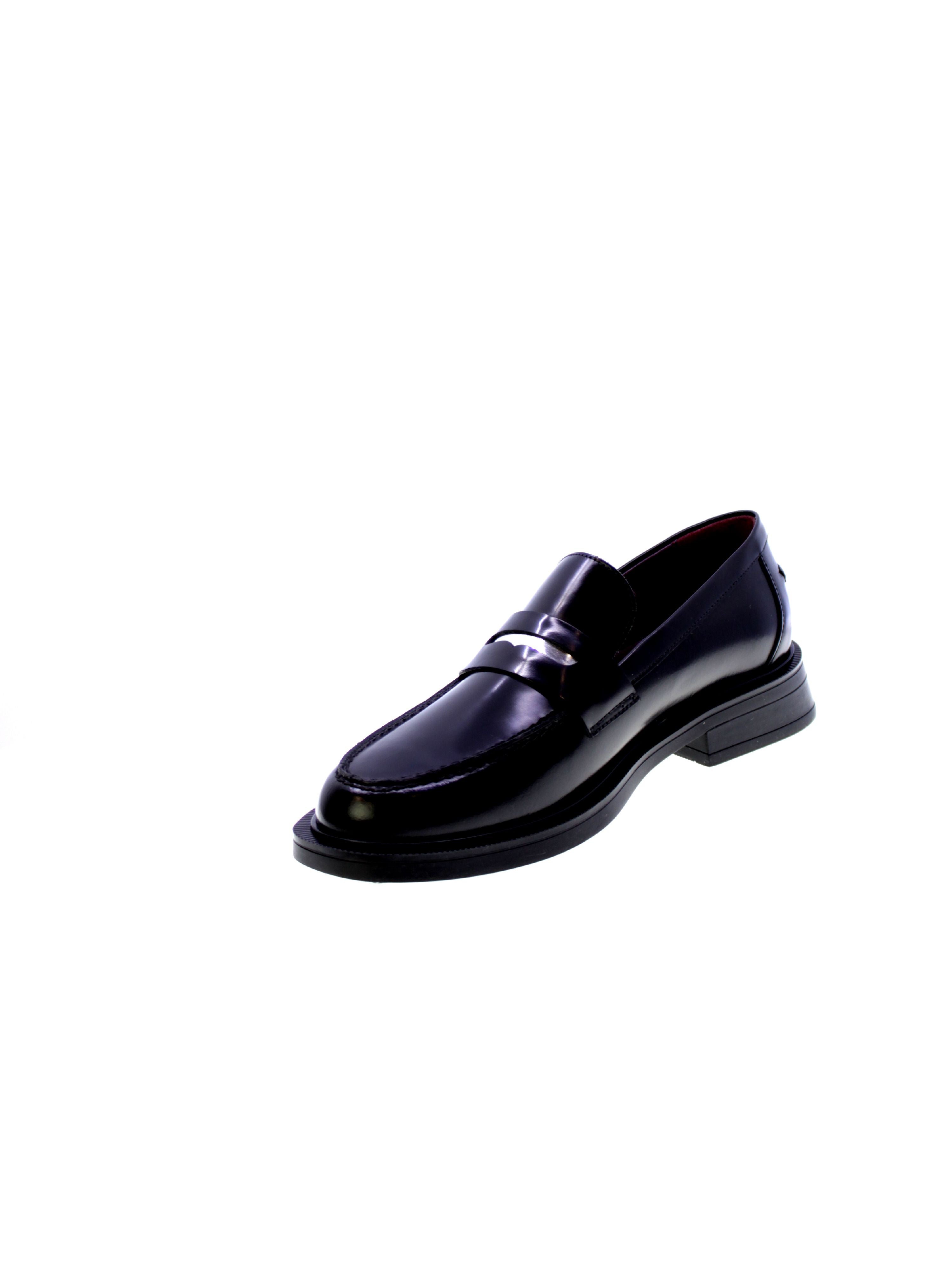 Lorenzo mari Mocassino Penny Donna Nero Ginevra01