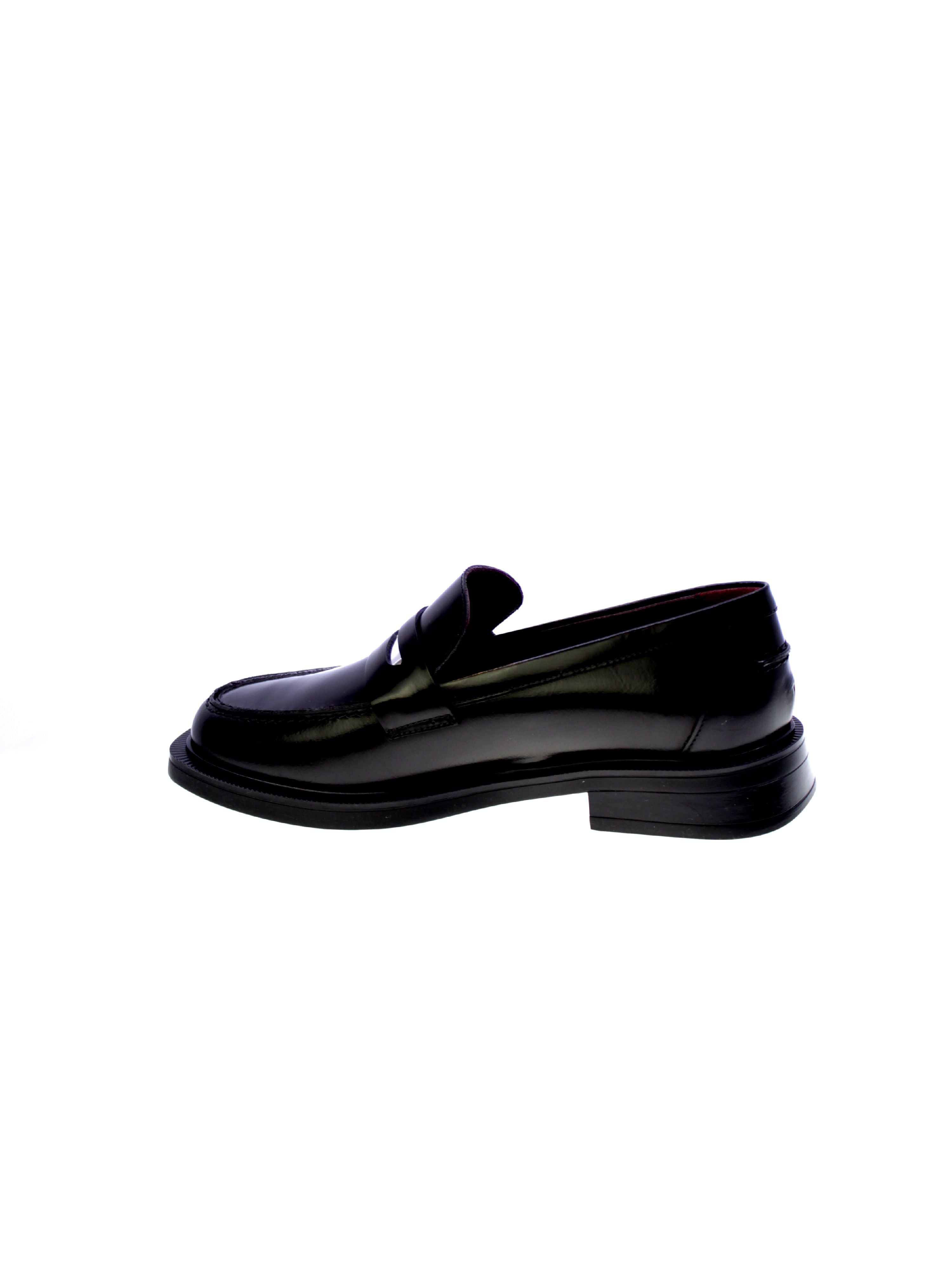 Lorenzo mari Mocassino Penny Donna Nero Ginevra01