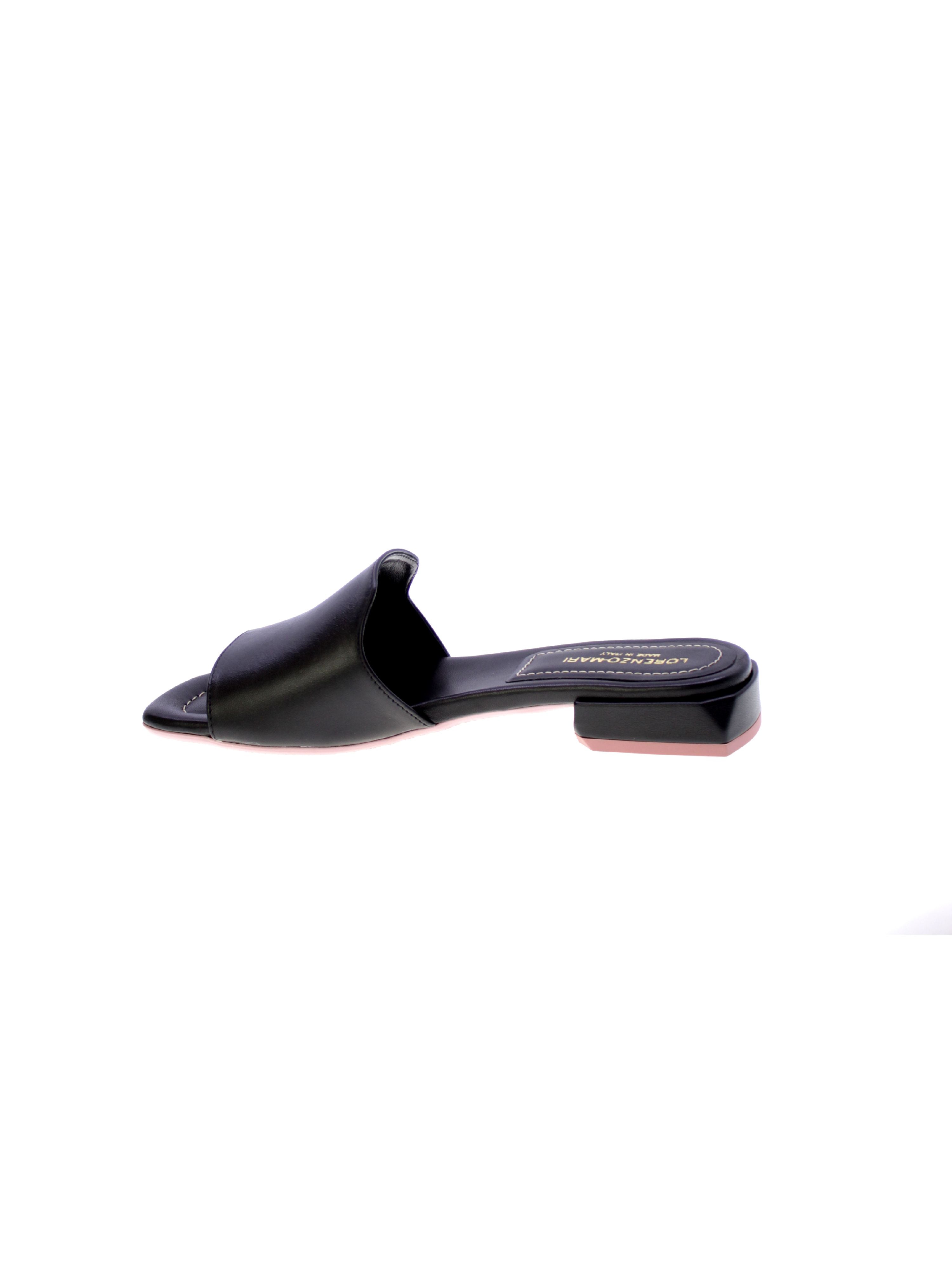 Lorenzo mari Sandalo Mules Donna Nero Samu10