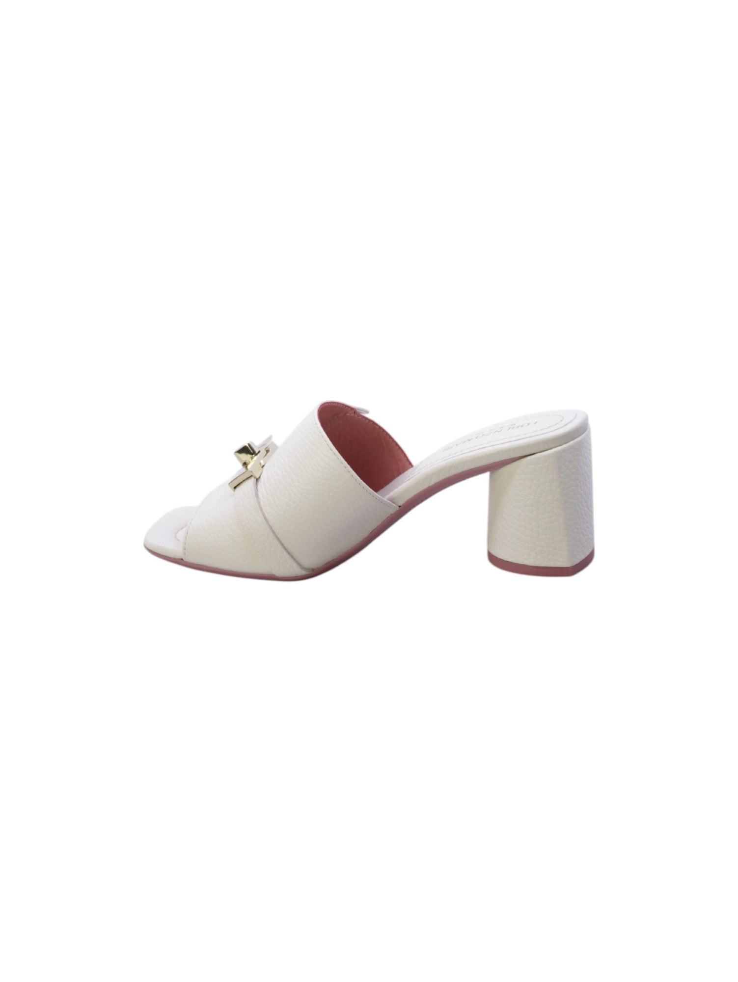 Lorenzo mari Sandalo Mules Donna Bianco Latte Fresia07