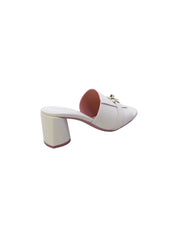 Lorenzo mari Sandalo Mules Donna Bianco Latte Fresia07