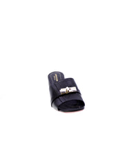 Lorenzo mari Sandalo Mules Donna Nero Fresia07