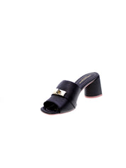 Lorenzo mari Sandalo Mules Donna Nero Fresia07