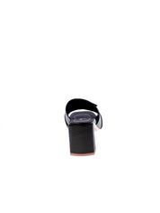 Lorenzo mari Sandalo Mules Donna Nero Fresia07