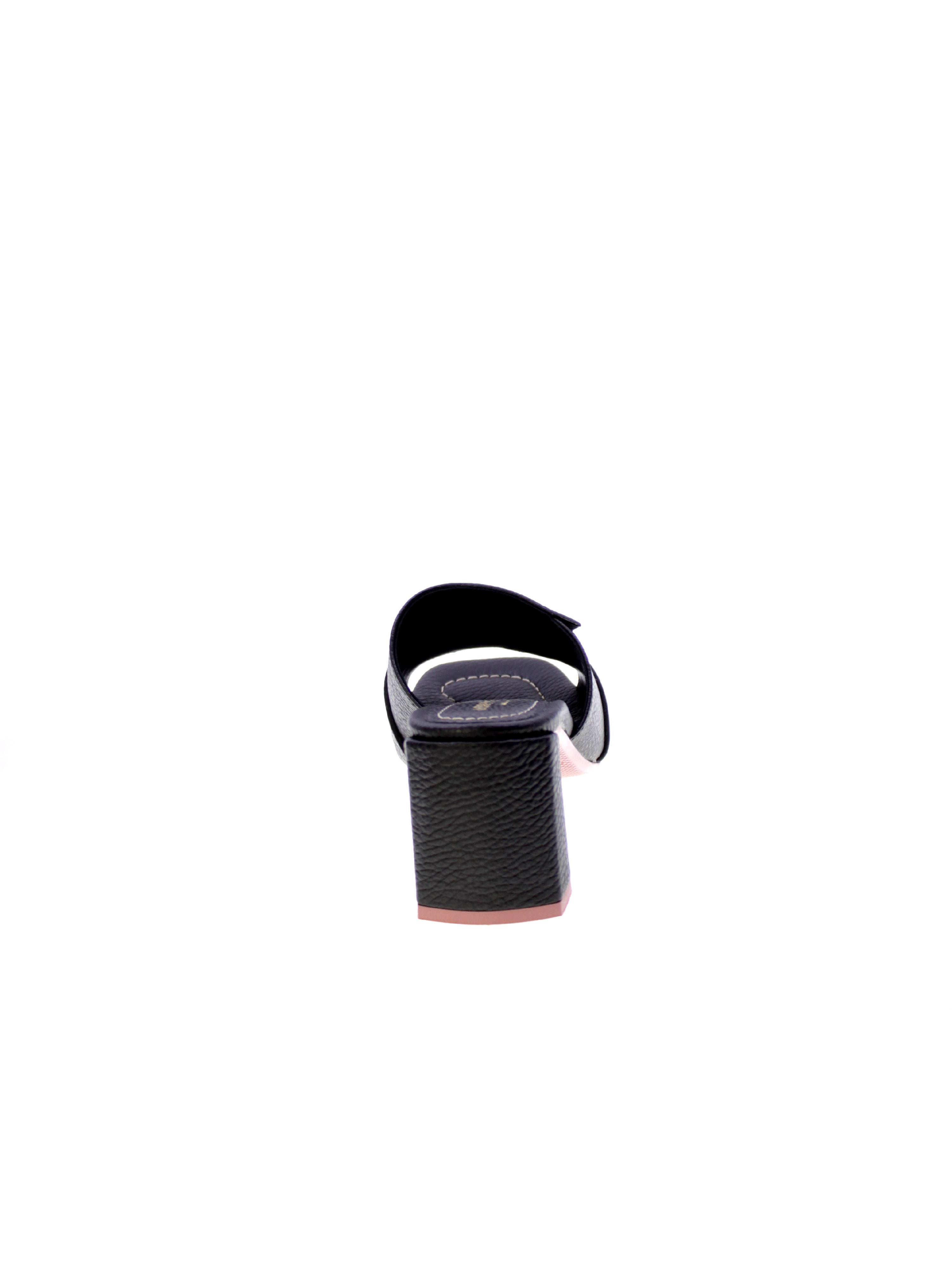 Lorenzo mari Sandalo Mules Donna Nero Fresia07