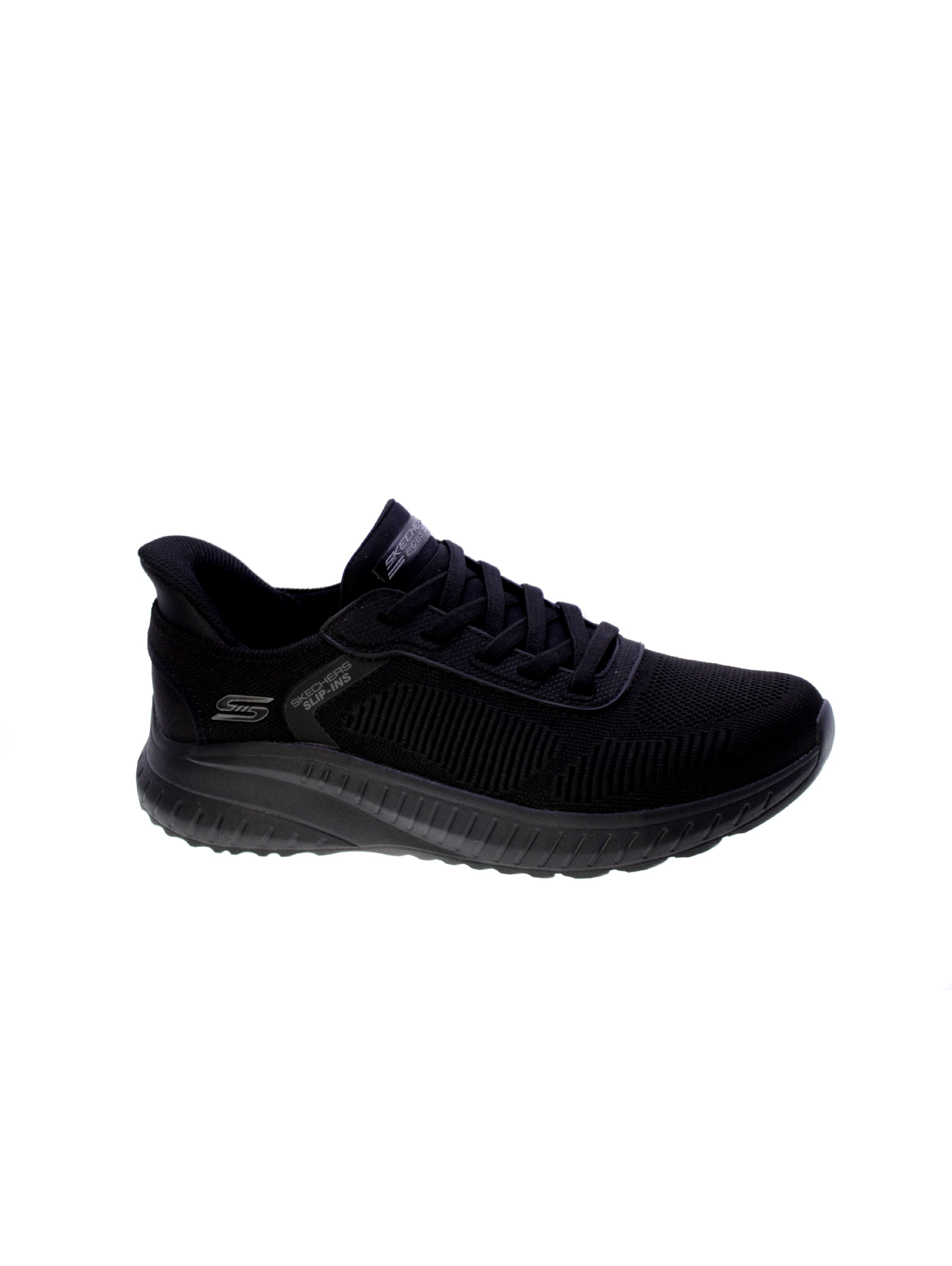 Skechers Sneakers Uomo Nero 118312bbk Bobs Squad Chaos Solid Step