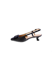 Ferre Decollete Tallone Aperto Rafia Donna Nero F-210
