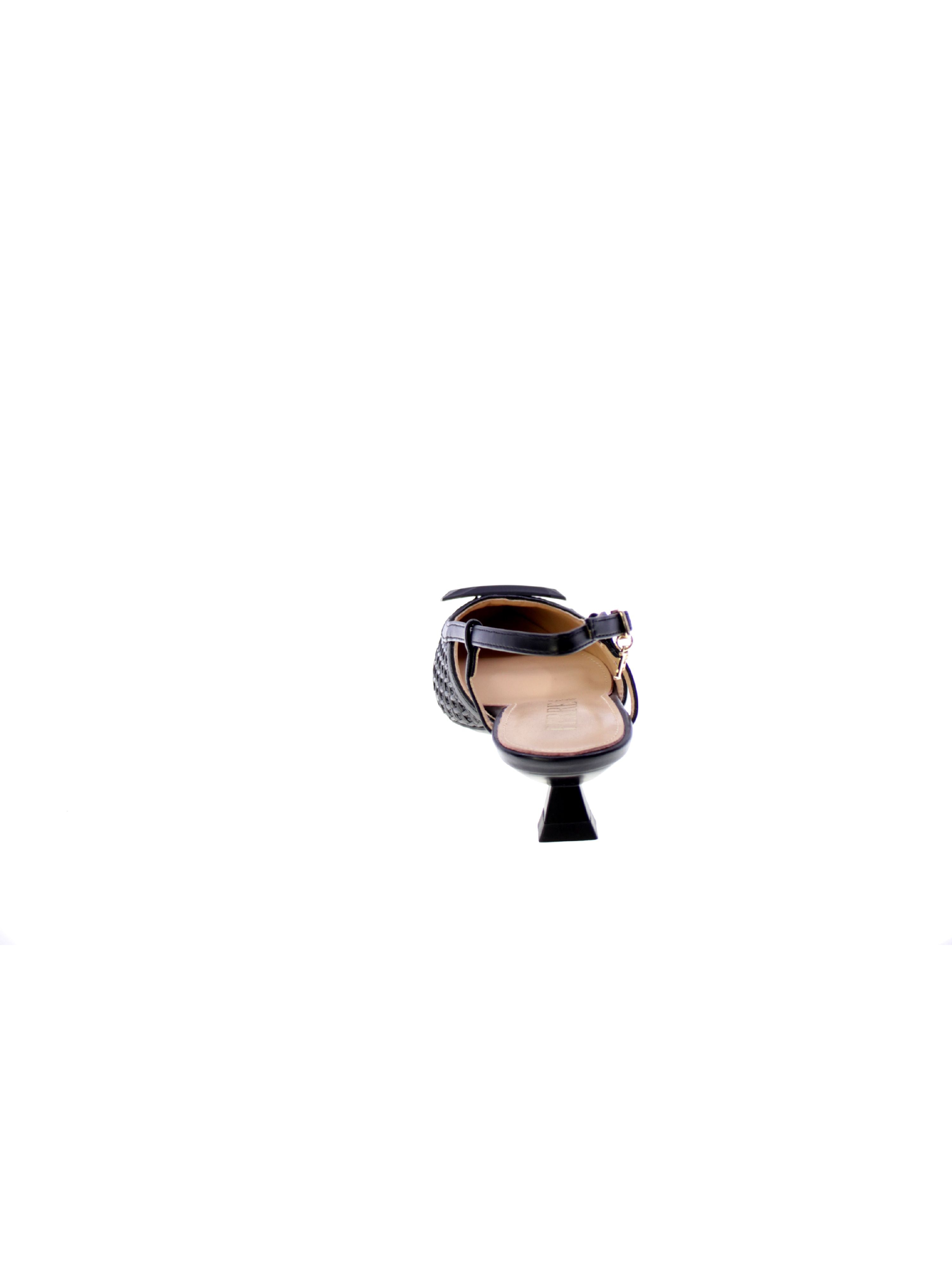Ferre Decollete Tallone Aperto Rafia Donna Nero F-210