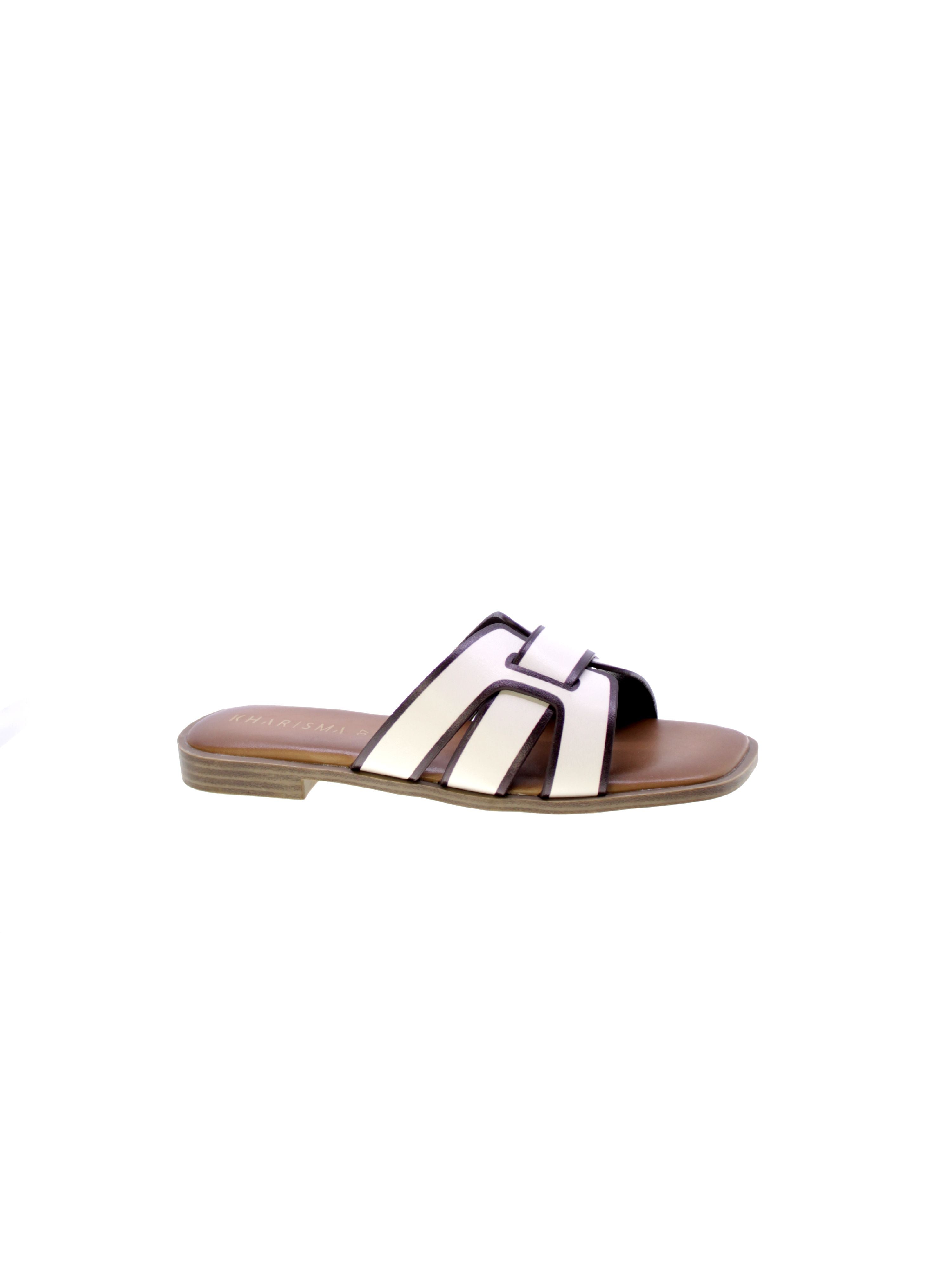 Kharisma Sandalo Mules Basso Donna Avorio 9221