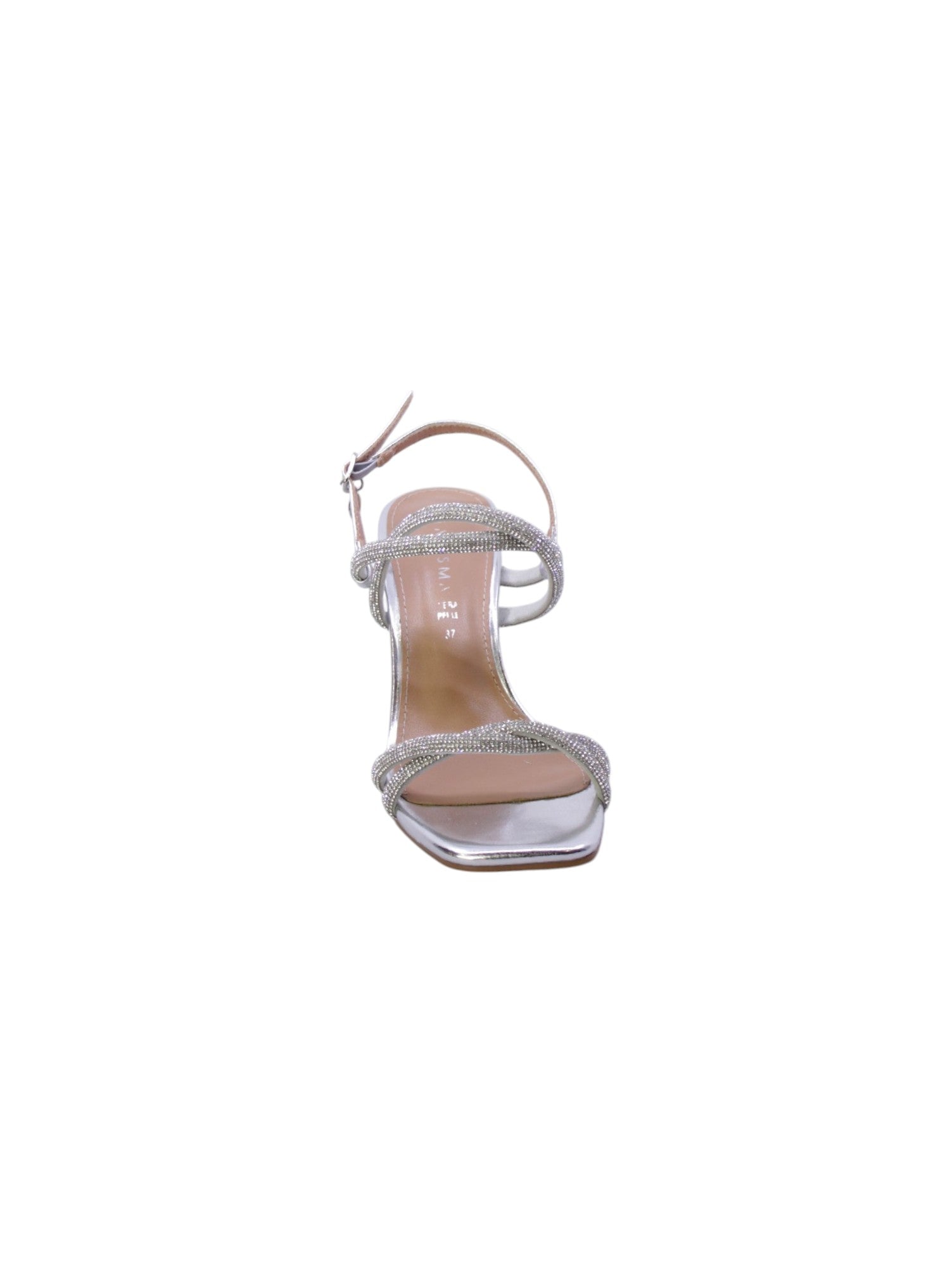 Kharisma Sandalo Fasce Strass Donna Argento 9583