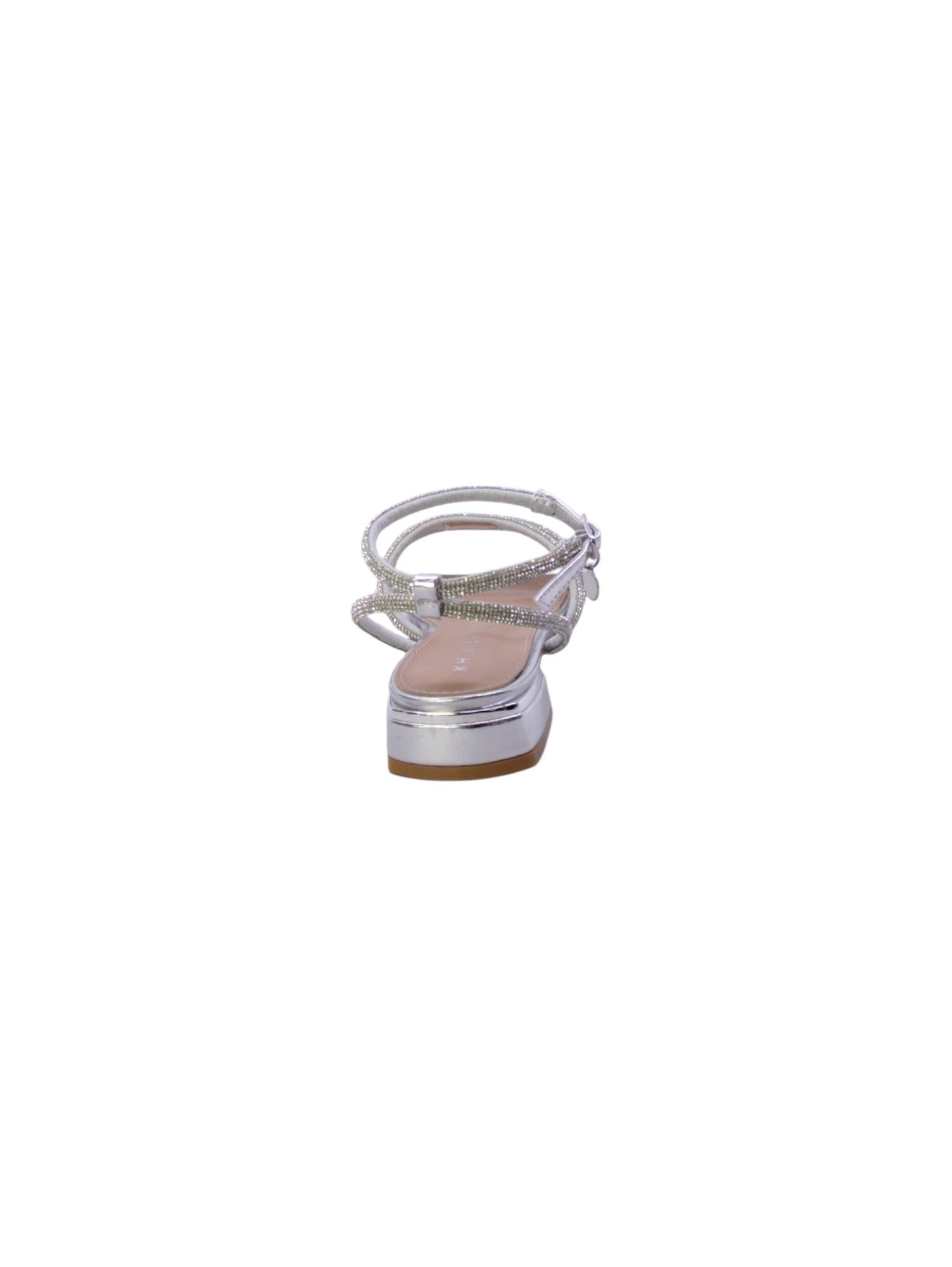 Kharisma Sandalo Basso Strass Donna Argento 9363