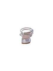 Kharisma Sandalo Basso Strass Donna Argento 9363