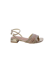 Kharisma Sandalo Basso Fasce Strass Donna Oro 9363