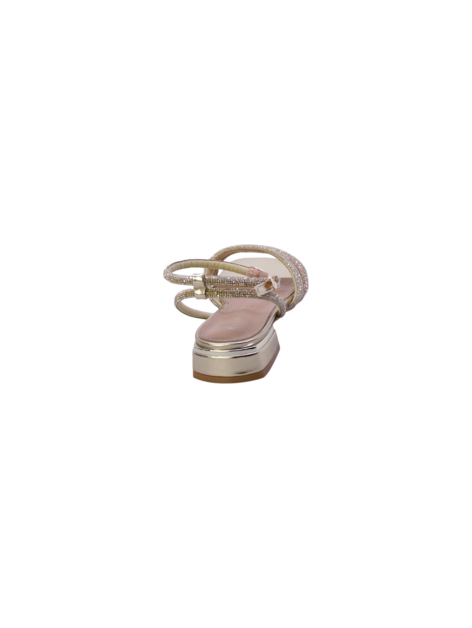 Kharisma Sandalo Basso Fasce Strass Donna Oro 9363