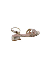 Kharisma Sandalo Basso Fasce Strass Donna Oro 9363