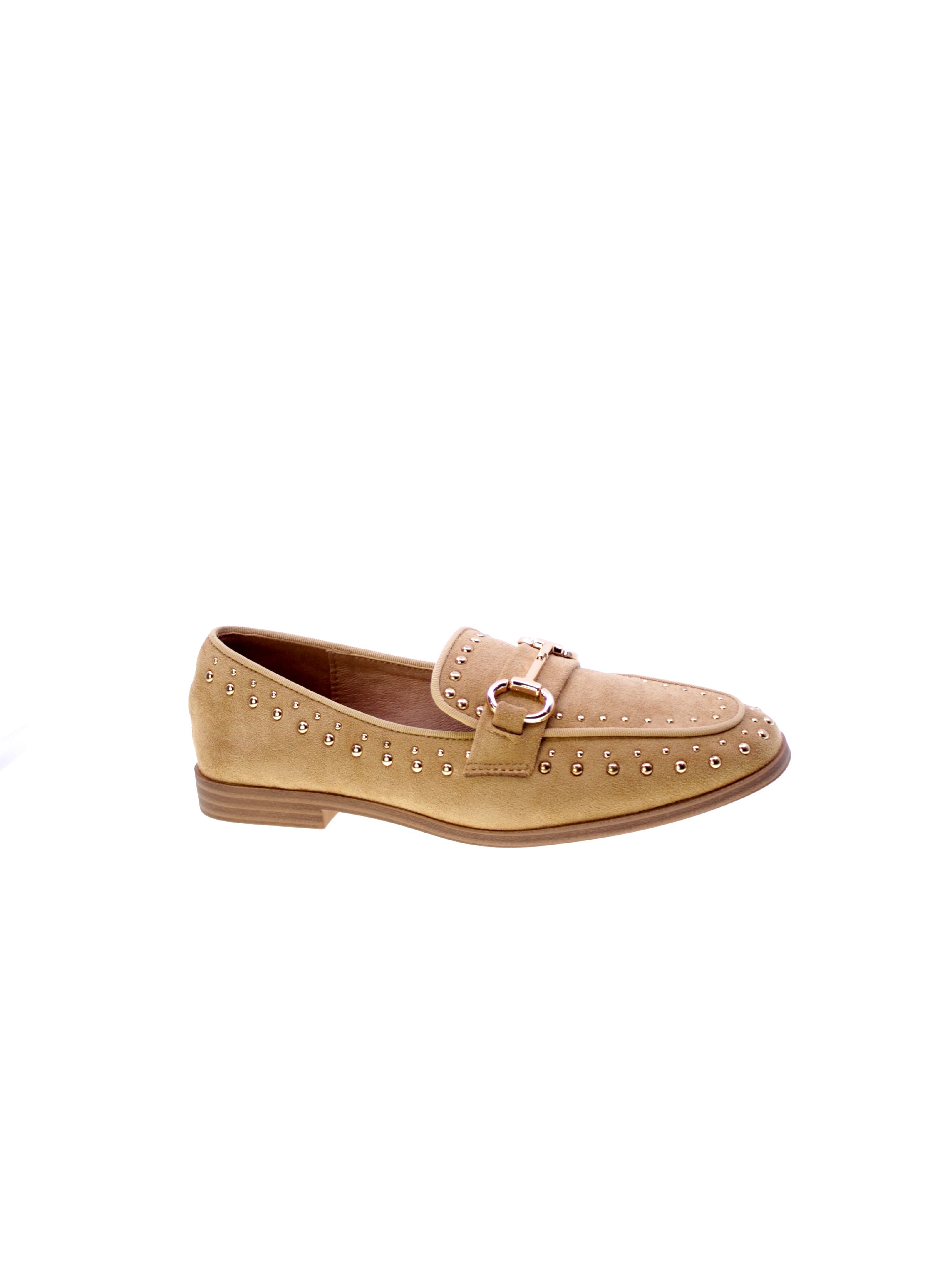 Kharisma Mocassino Borchie Donna Beige 9062