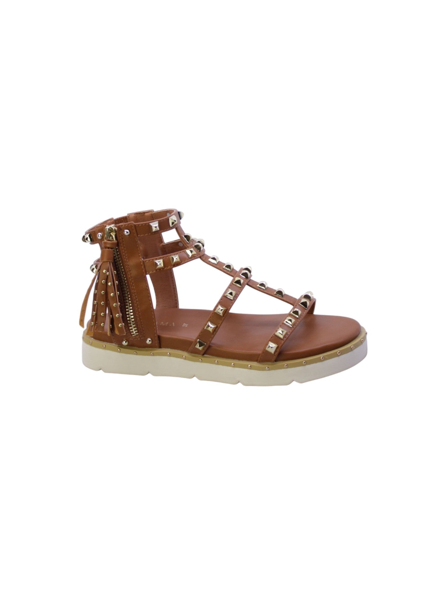 Kharisma Sandalo Schiava Borchie Donna Cuoio 9315