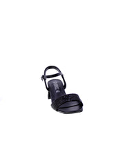 Ferre Sandalo Strass Donna Nero F-262