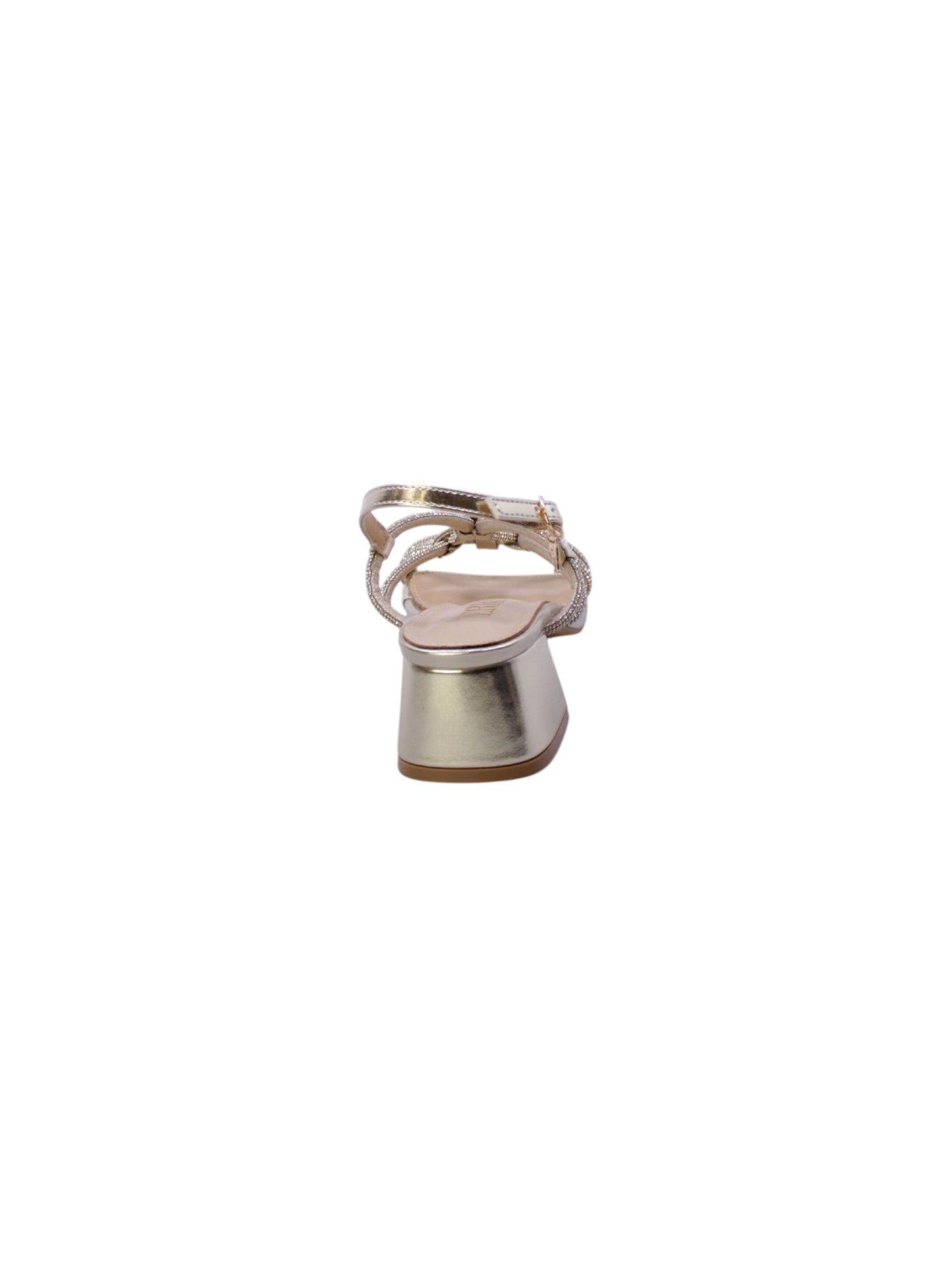 Ferre Sandalo Accollato Strass Donna Platino F-261