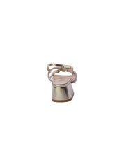 Ferre Sandalo Accollato Strass Donna Platino F-261