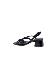 Ferre Sandalo Accollato Strass Donna Nero F-261