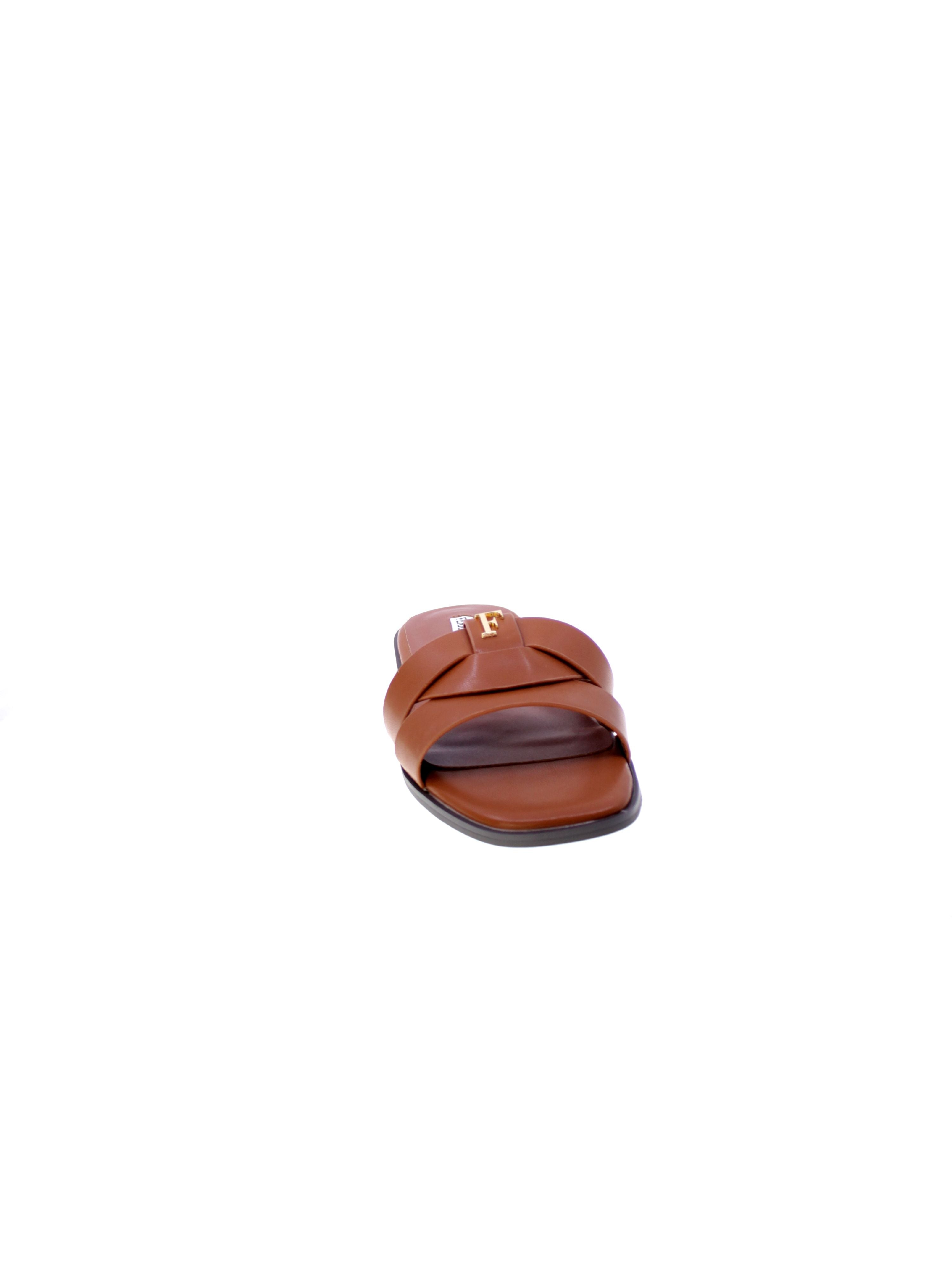 Ferre Sandalo Mules Basso Donna Cuoio F-250