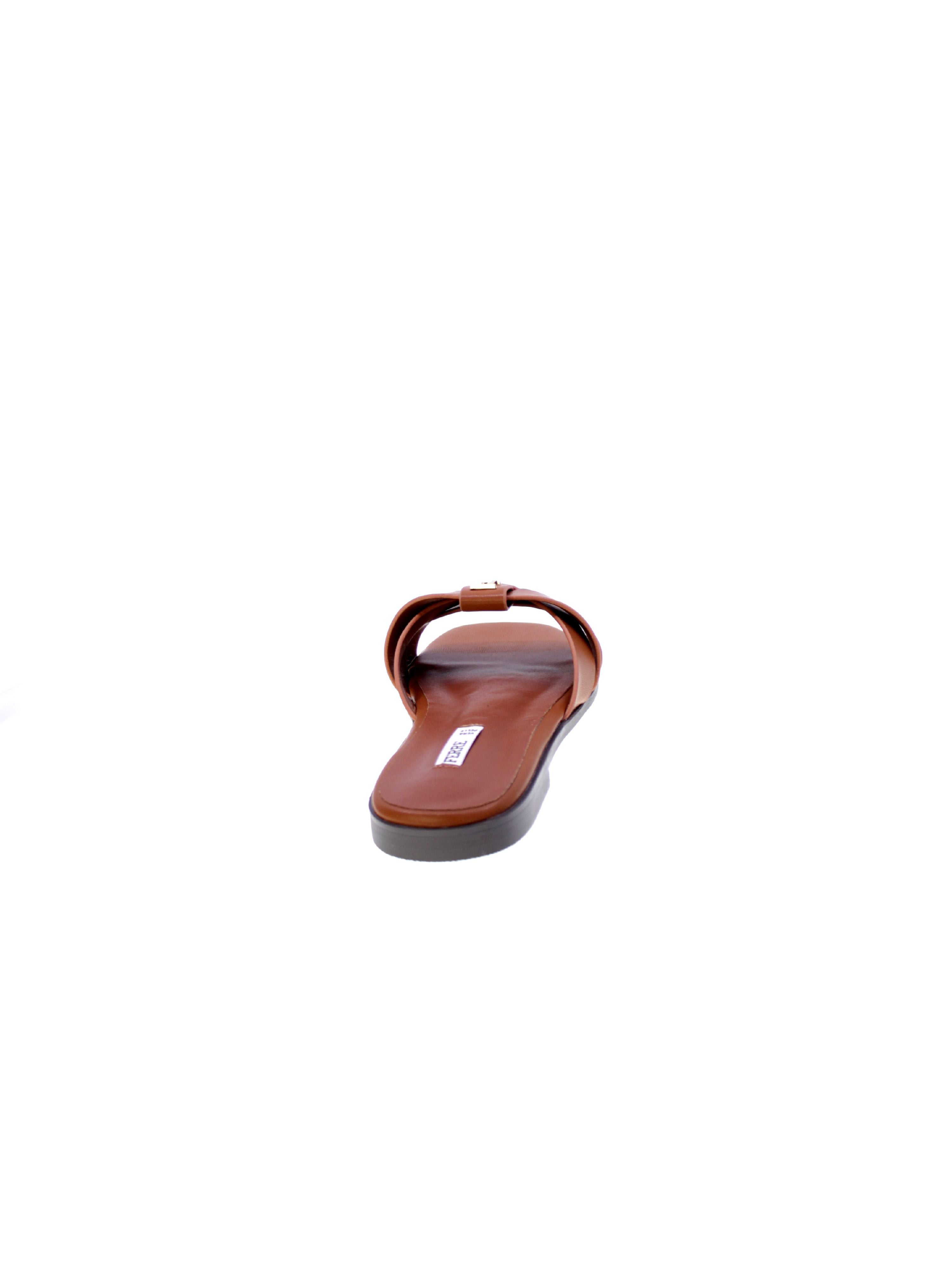 Ferre Sandalo Mules Basso Donna Cuoio F-250