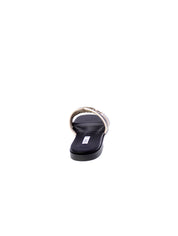 Ferre Sandalo Mules Basso Morsetto Donna Nero F-255