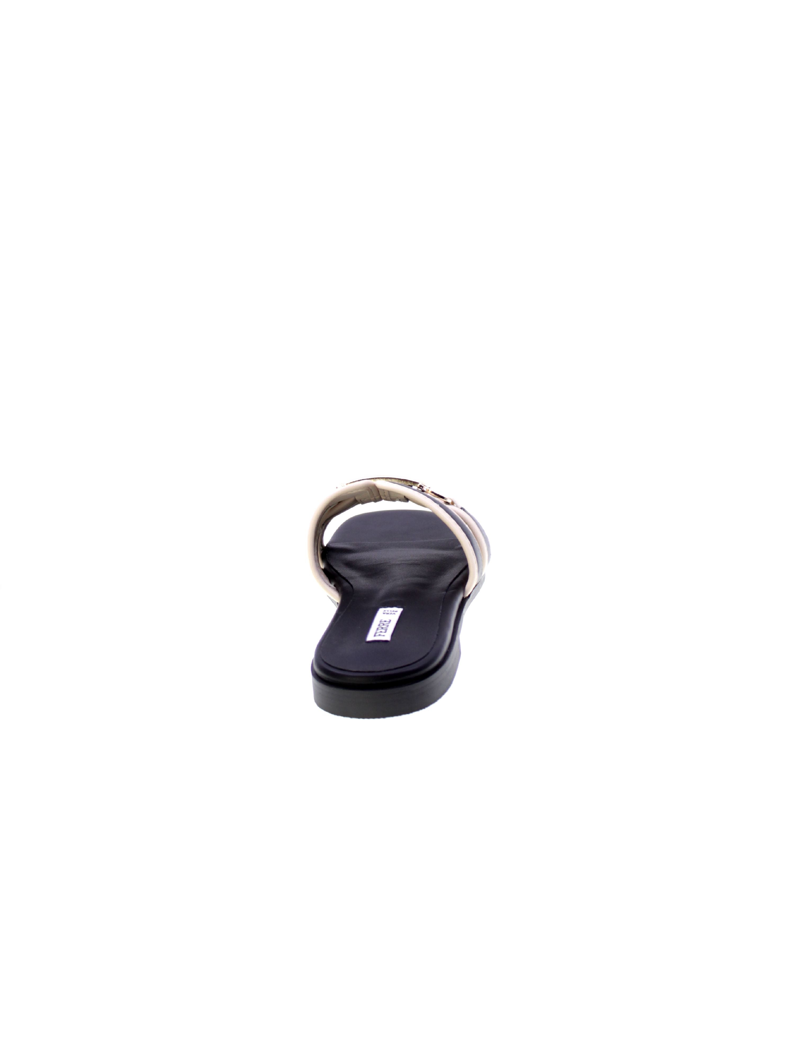 Ferre Sandalo Mules Basso Morsetto Donna Nero F-255