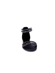 Kharisma Sandalo Basso Strass Donna Nero 9208