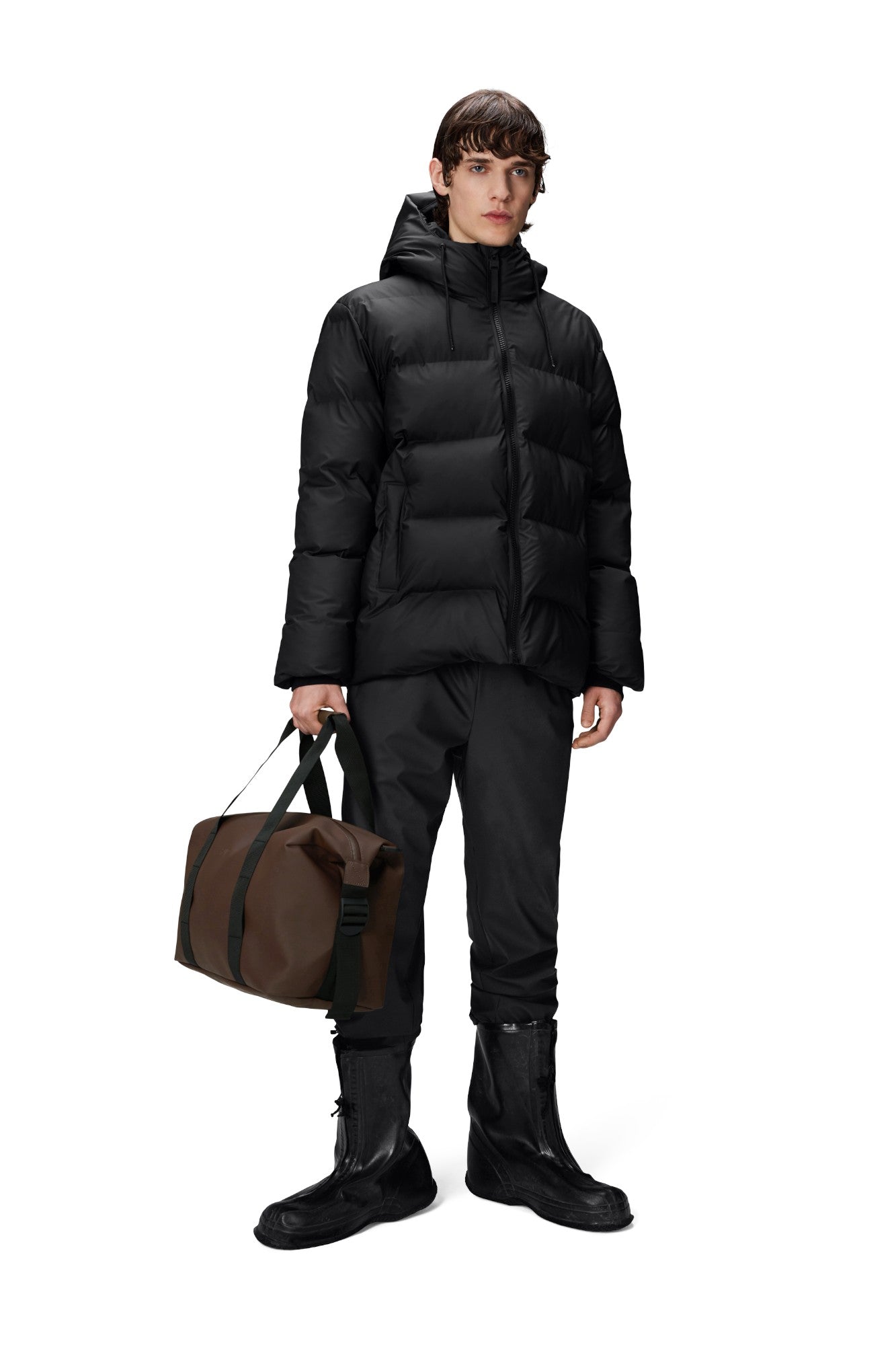 Giubbino Uomo Rains  15120 BLACK