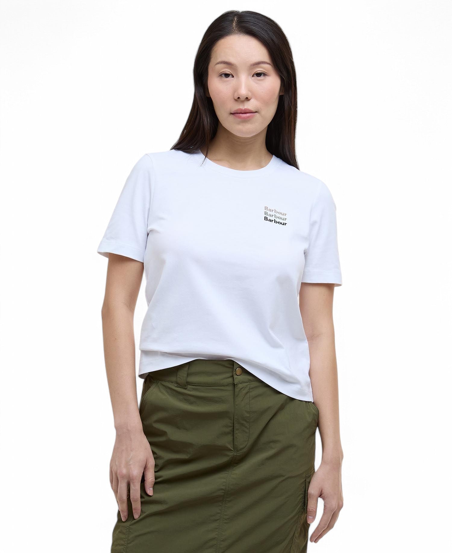 T-shirt Donna Barbour LTS0676 WH11