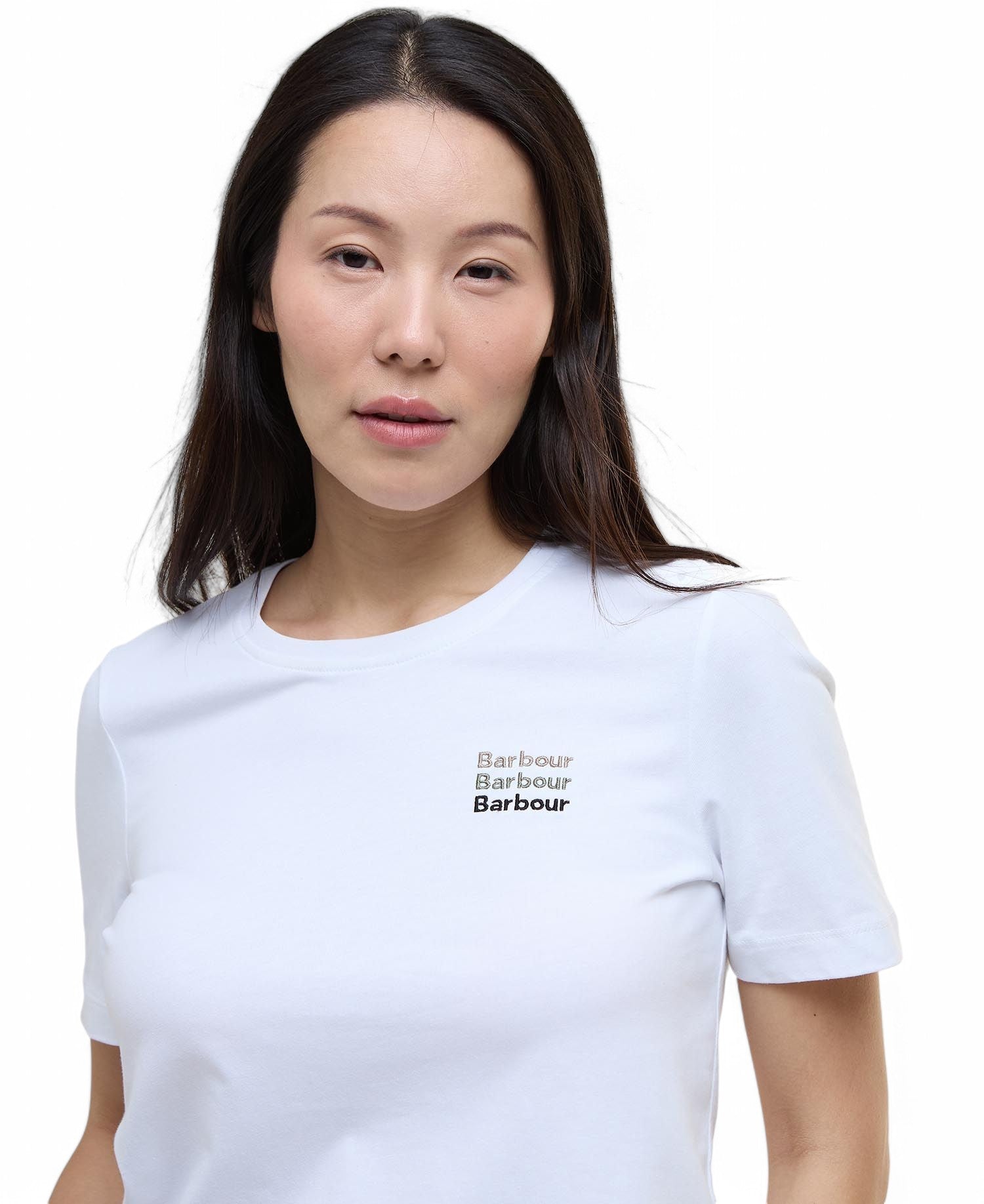 T-shirt Donna Barbour LTS0676 WH11
