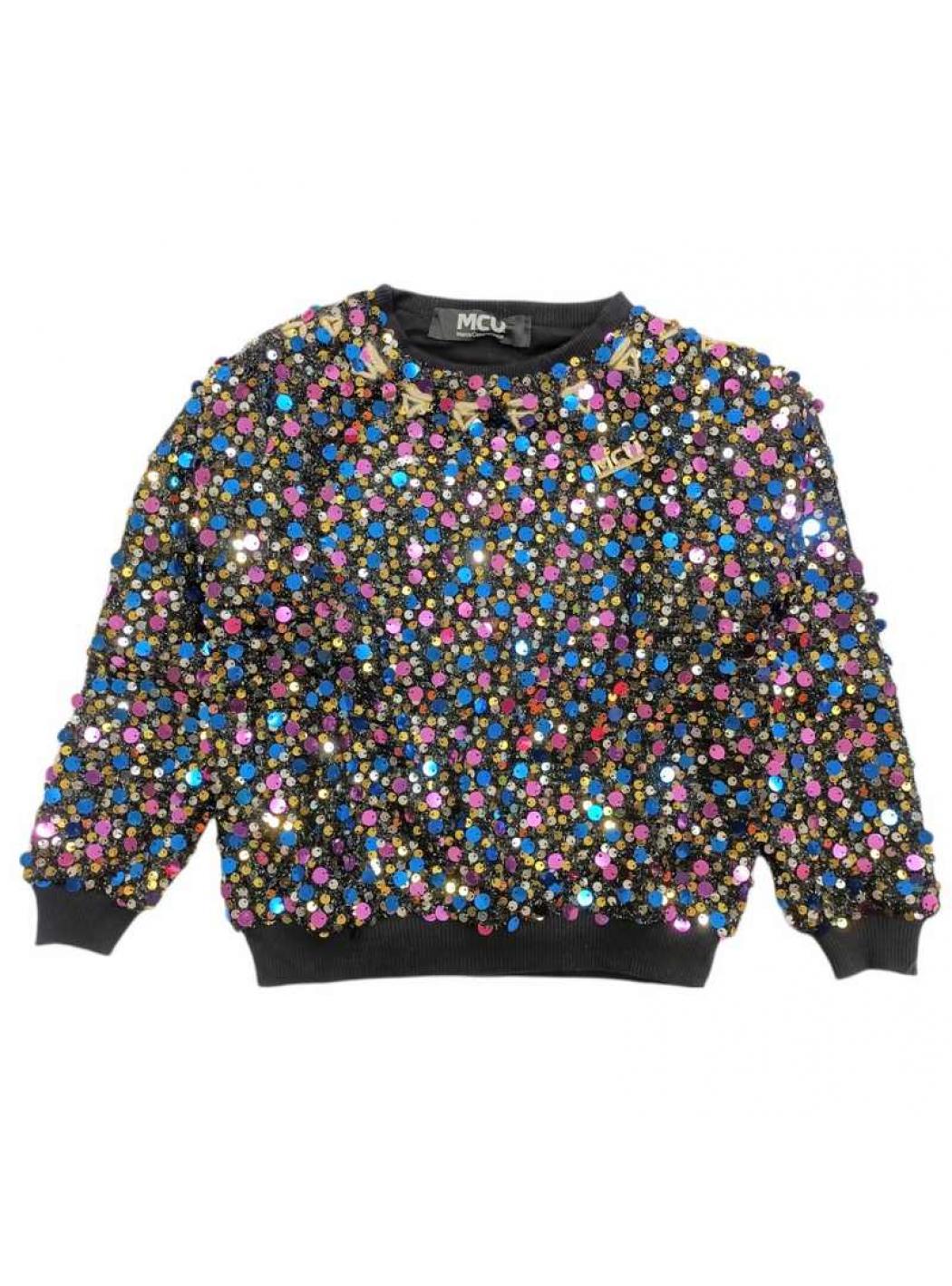 M.c.u. - Felpa Paillettes Multicolor MCU00101