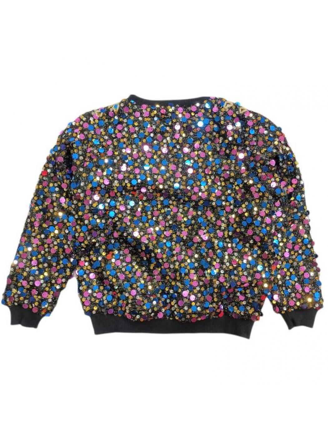M.c.u. - Felpa Paillettes Multicolor MCU00101