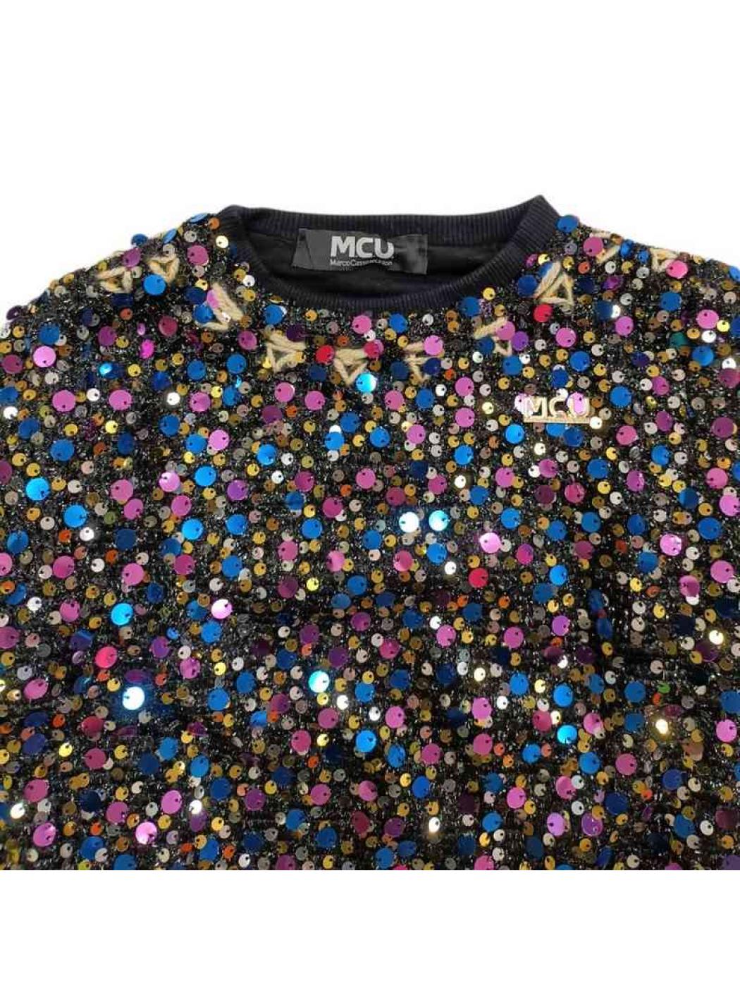 M.c.u. - Felpa Paillettes Multicolor MCU00101