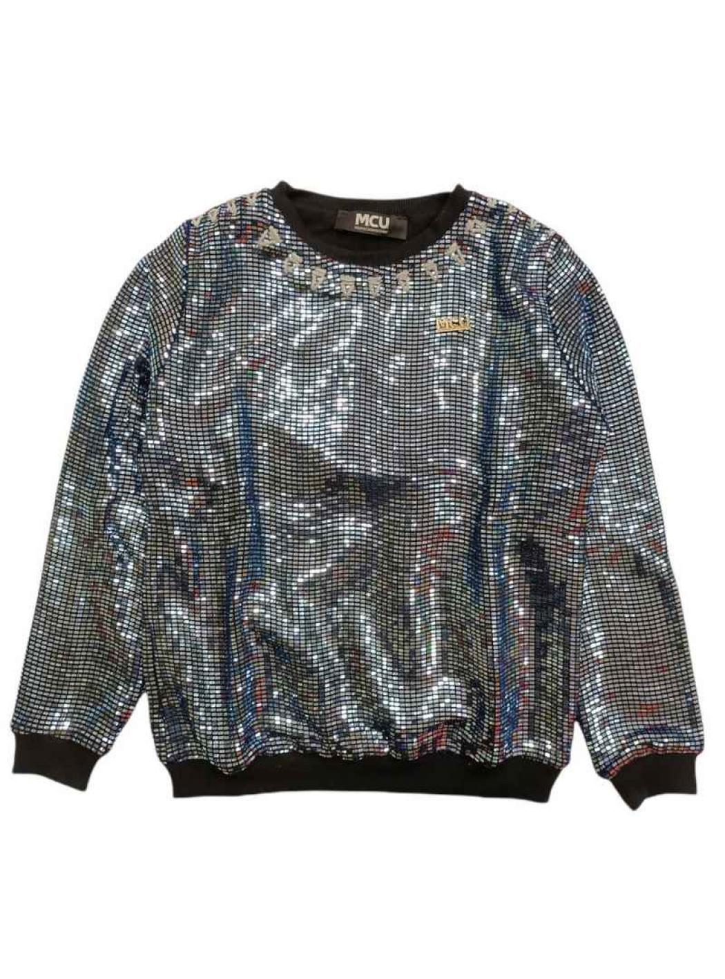 M.c.u. - Felpa Specchietti Azzurri MCU00115